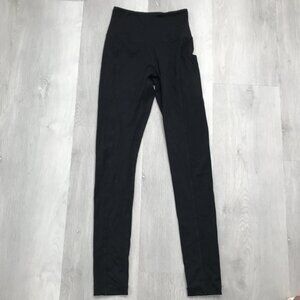 LINEA AQUA WOMENS YOGA PANT BLACK HIGH RISE POCKETS SMALL